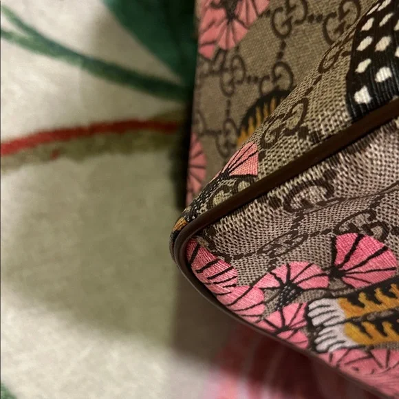 Gucci Pink and Brown bengal Tiger Print Tote Rare HTF vintage - Picture 7 of 16